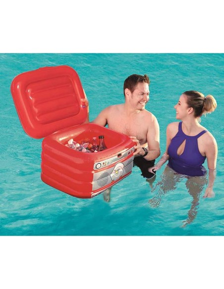 bar/glaciere radio flottant 61 x 53 cm