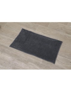 7707181 - tapis microfibre boules uni 45x75 cm - gris fonce