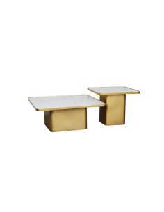 set de 2 tables basse piatra gm 90x90x36 pm 60x60x48cm