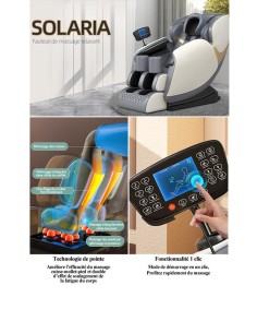 fauteuil massant tatooine noir/or