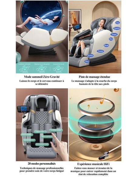 fauteuil massant solaria beige