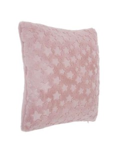 127232a - coussin carre fur etoile rose