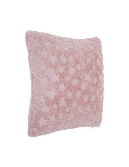 127232a - coussin carre fur etoile rose