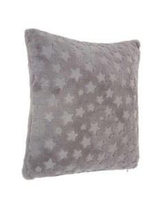 127232c - coussin fake fur gris 40x40
