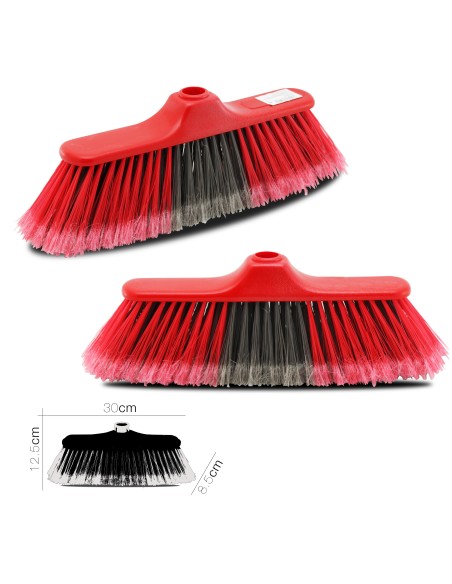 balai  geres rouge (ss manche) 30 x 8.5 x h 12.5 cm