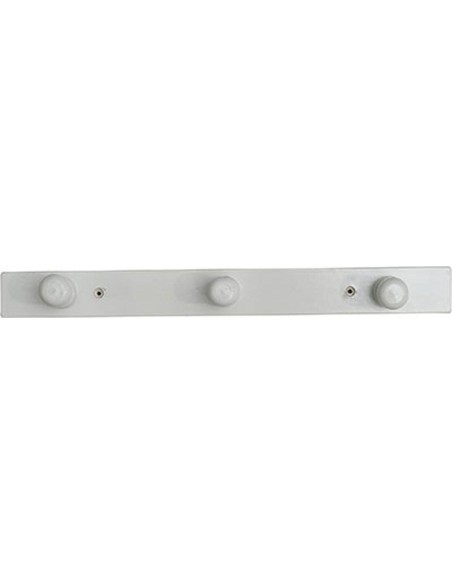 9693100 - patere bois a fixer 3 crochets - blanc