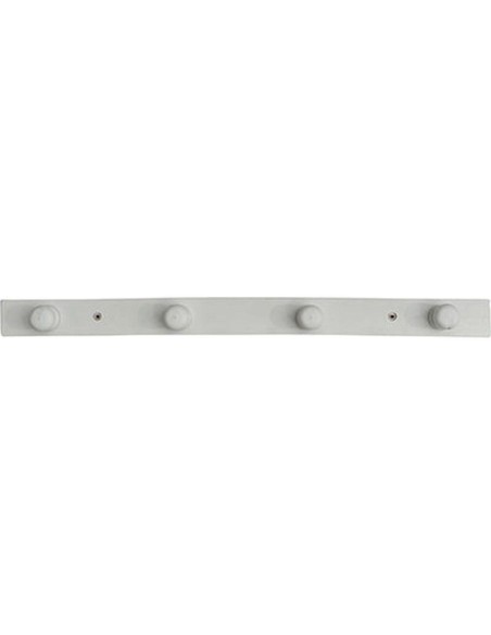 9694100 - patere bois a fixer 4 crochets - blanc