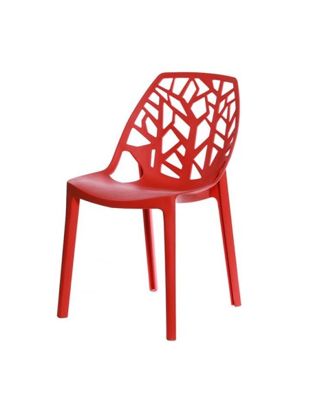 chaise melodie rouge
