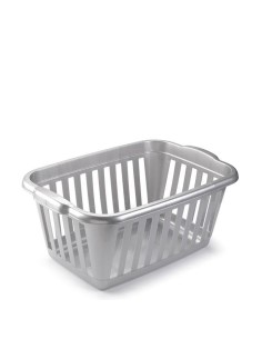 1136512 - panier é linge rectangulaire argent