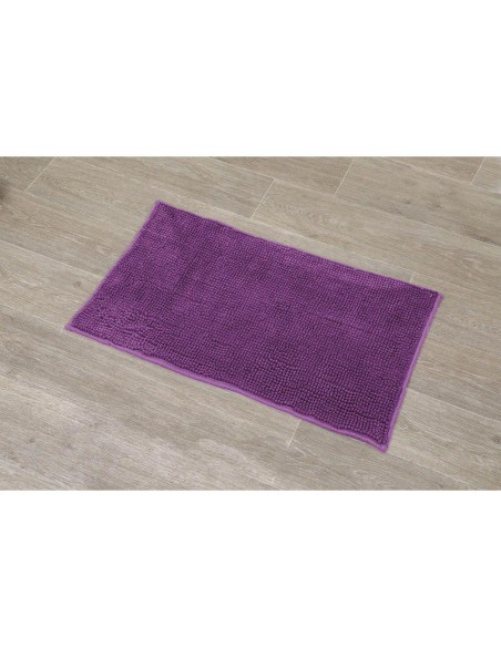 7707170 - tapis microfibre boules uni 45x75 cm - aubergine