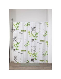 1103419 - rideau de douche peva 180x180 cm/12 anneaux blanc - intemporelle