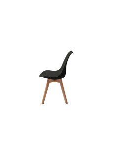 chaise moon yellow pieds bois