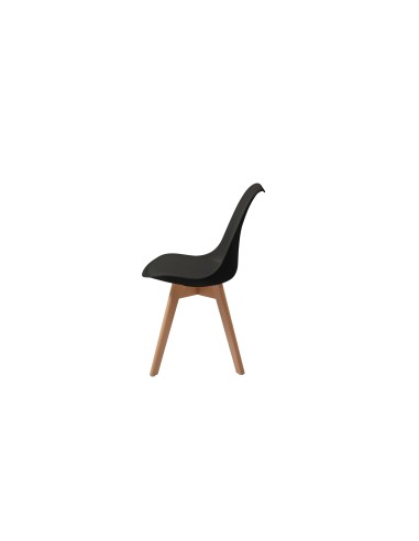 chaise moon yellow pieds bois