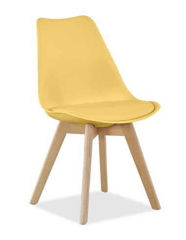 chaise moon bleu canard pu11