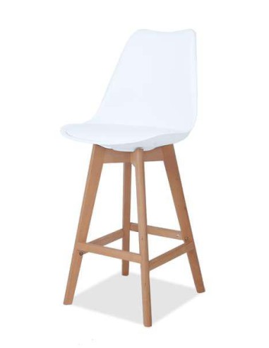tabouret moon  blanc