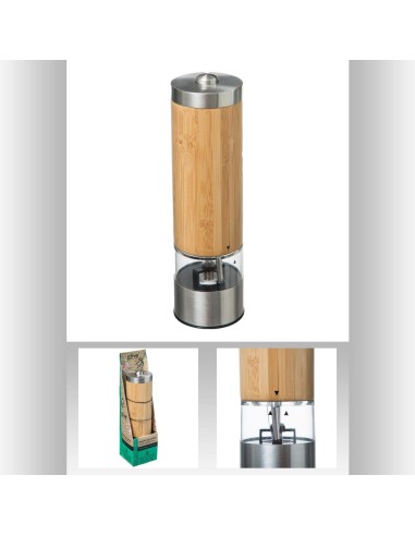 moulin poivre bambou elect D. 5,8 x H. 20,5 cm