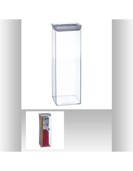 152043 - boite carre ps 2l eske L. 10,3 x P. 10,3 x H. 27,5 cm