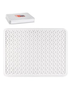 1192001 - tapis en élastique rectangolaire pour l'évier kenia blanc