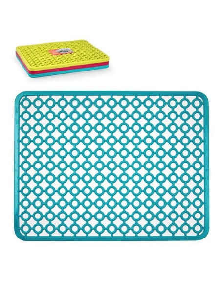 11920-tapis en &eacute:lastique rectangolaire pour l'&eacute:vier kenia