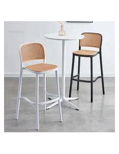 tabouret bianca taupe + rattan