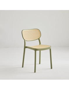 chaise luv r01 blanc rattan