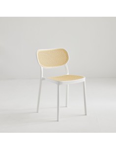 fauteuil luv  taupe rattan