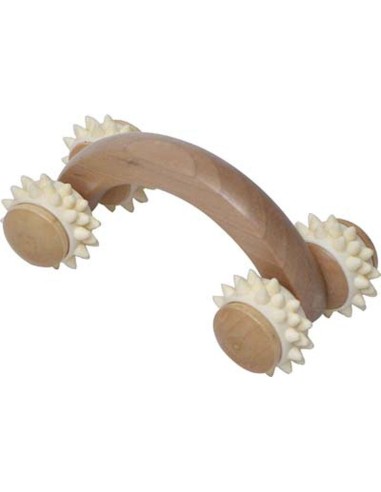 75529104 - roue de massage corps bois - naturel