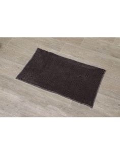 7707160 - tapis microfibre boules uni 45x75 cm - marron