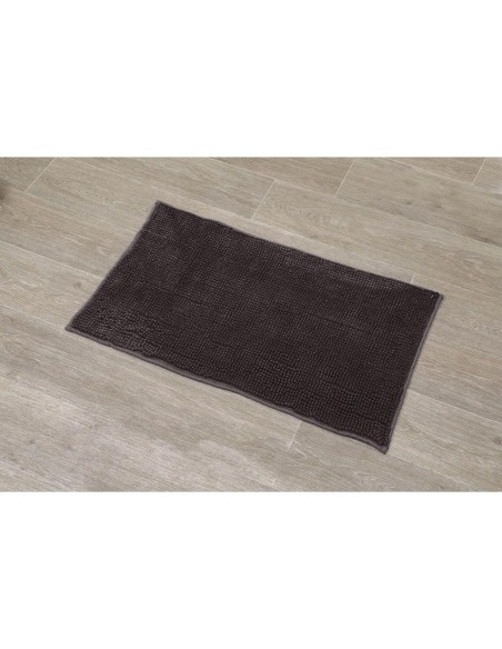 7707160 - tapis microfibre boules uni 45x75 cm - marron