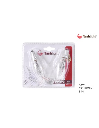 2 ampoules halo flamme e14/42w