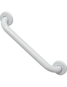 2300100 - barre droite de redressement en acier inoxydable 30 cm - blanc