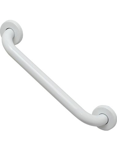 2300100 - barre droite de redressement en acier inoxydable 30 cm - blanc