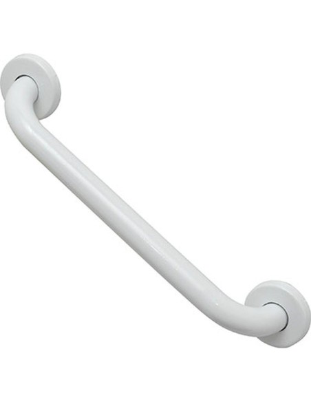 2300100 - barre droite de redressement en acier inoxydable 30 cm - blanc