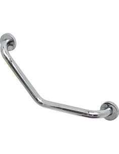 barre incurvee de redressement en acier inoxydable 22,5x22,5 cm - chrome