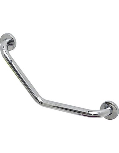 barre incurvee de redressement en acier inoxydable 22,5x22,5 cm - chrome