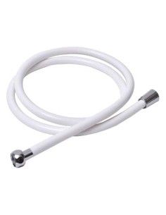 3113100-flexible de douche pvc 200cm - blanc