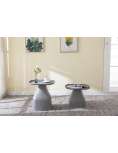 table basse poru gm gris  ( note taupe)