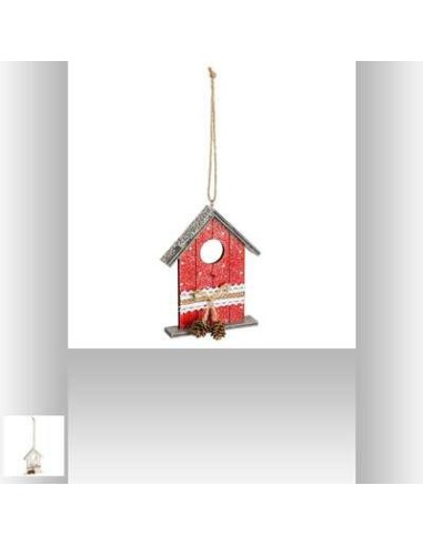 sujet de noel  maison a pois+pdp