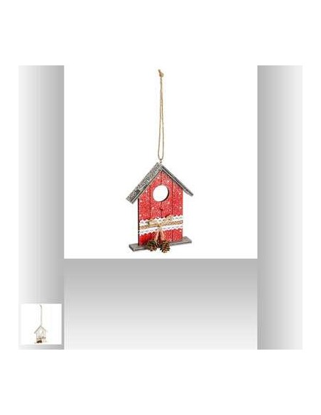 sujet de noel  maison a pois+pdp