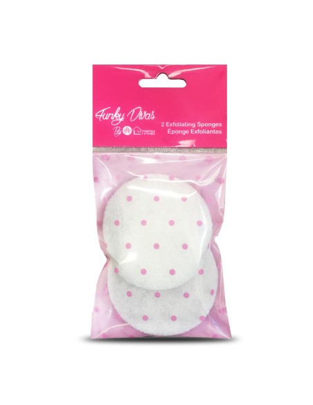 éponge exfoliante x 2 diam 7cm
