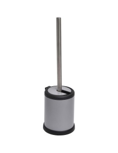 6643180 - brosse wc metal couvercle rabattable - gris mat