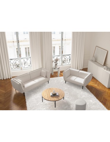 canape astoria 4 places/pieds noirs -taupe nea 25