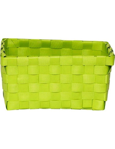 panier mm pp tresses 17x11x8,5 cm - vert anis