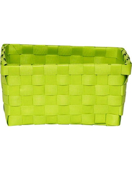 panier mm pp tresses 17x11x8,5 cm - vert anis
