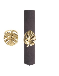 rond serv dore feuille x2