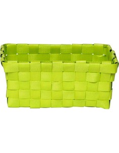 panier pm pp tresses 15x9x7 cm - vert anis