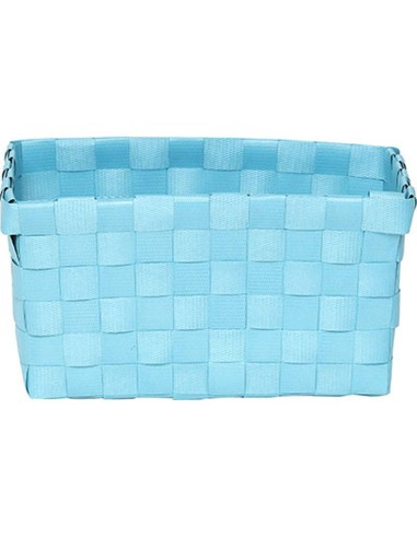 panier mm pp tresses 17x11x8,5 cm - vert d'eau