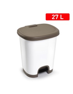 1203923 - poubelle é pedale 27 l taupe