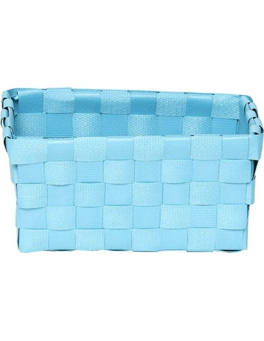 panier pm pp tresses 15x9x7 cm - vert d'eau