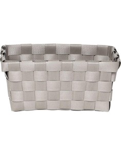 panier pm pp tresses 15x9x7 cm - taupe